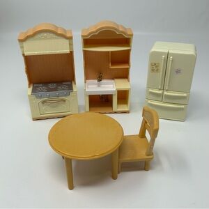 Vintage Calico Critters Sylvanian Families Furniture Kitchen Lot